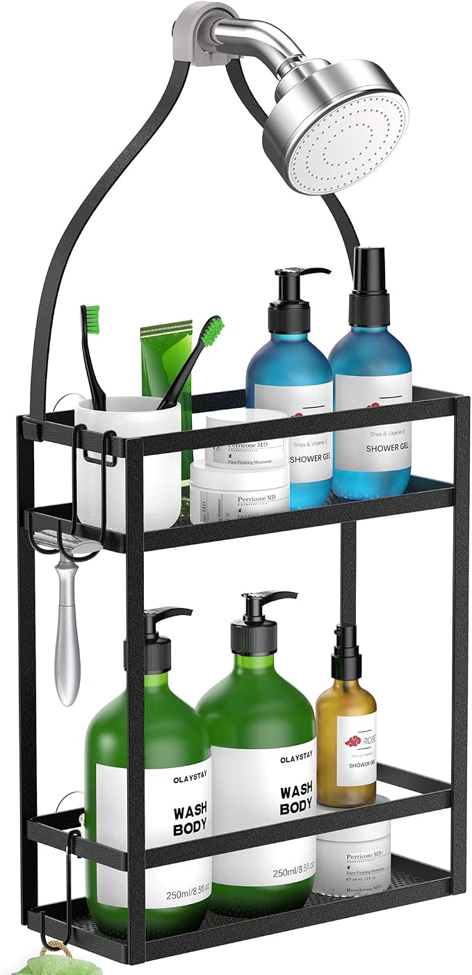 Meangood Shower Caddy, 10.4" x 4.5" x 22.04" Hanging Shower Caddy Organizer by Meangood
