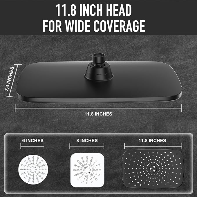 Veken 11.8'' Rain Shower Head - Image 2