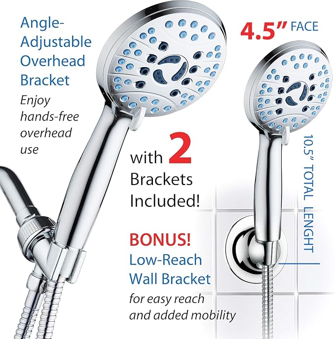 AquaCare High Pressure 8-mode Handheld Shower Head - Image 8