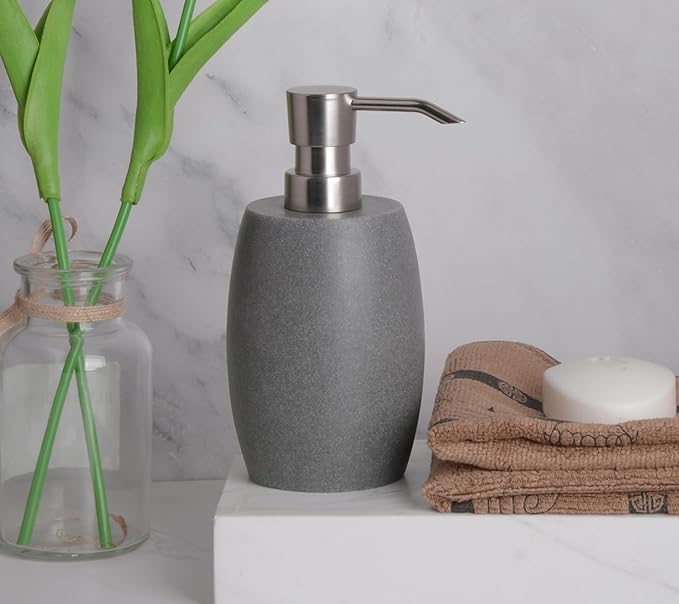 Sandstone Textured Resin Soap Dispenser - Image 3