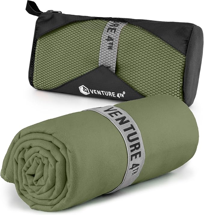 VENTURE 4TH Quick Dry Towel. Microfiber Travel Towel Ideal by VENTURE4TH