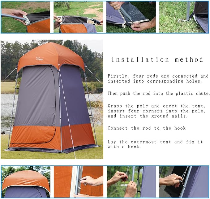 Outdoor Shower Tent Changing Room Privacy Portable Camping Shelters - Image 7