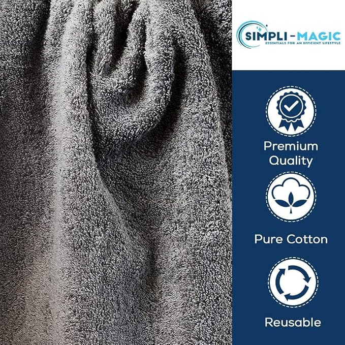 SIMPLI-MAGIC Cotton Hand Towels 16"x27" – Soft Towels - Image 4
