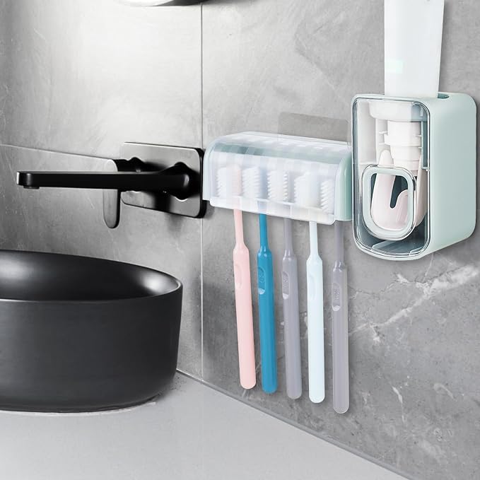 5 Slots Wall Mount Toothbrush Holder - Image 5