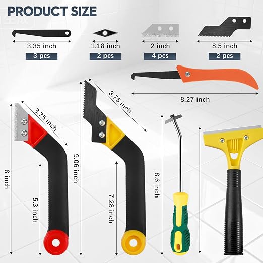 33 Pack Grout Removal Tool Kit, Tile & Caulk Remover Tools - Image 7