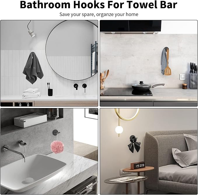 Newfun 8-Pieces 24" Bathroom Hardware Set, Bathroom Accessory Set, Includes 24" - Image 6