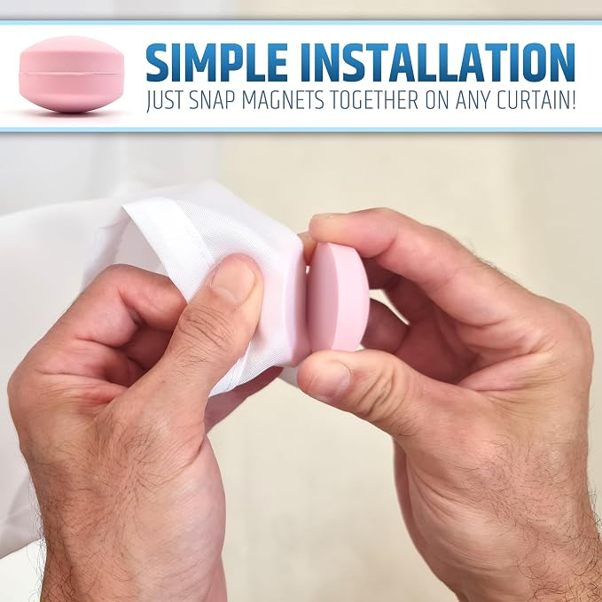 Powerful Anti-Billowing Magnetic Shower Curtain Weights - Image 3