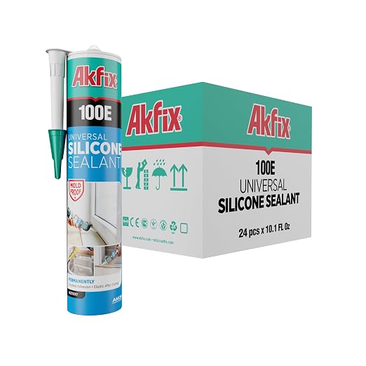 Akfix 100E RTV Silicone Caulk Clear by Akfix