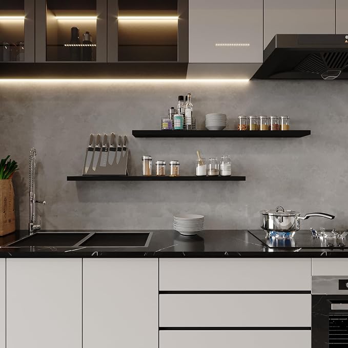 SAUMONIERES 48 Inch Floating Wall Shelves - Image 6