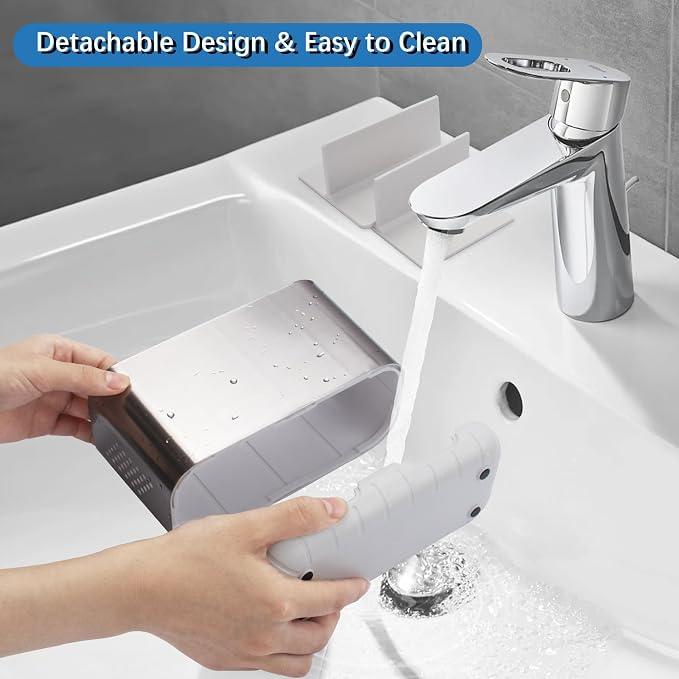 Toothbrush Holders for Bathroom Organizer Countertop, Detachable Anti-Slip - Image 3