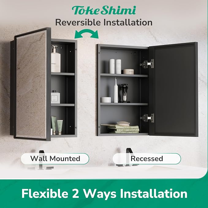 TokeShimi 24x30 Recessed Medicine Cabinet - Image 7