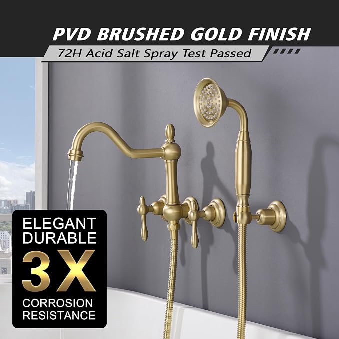 SUMERAIN Wall Mount Tub Faucet - Image 6