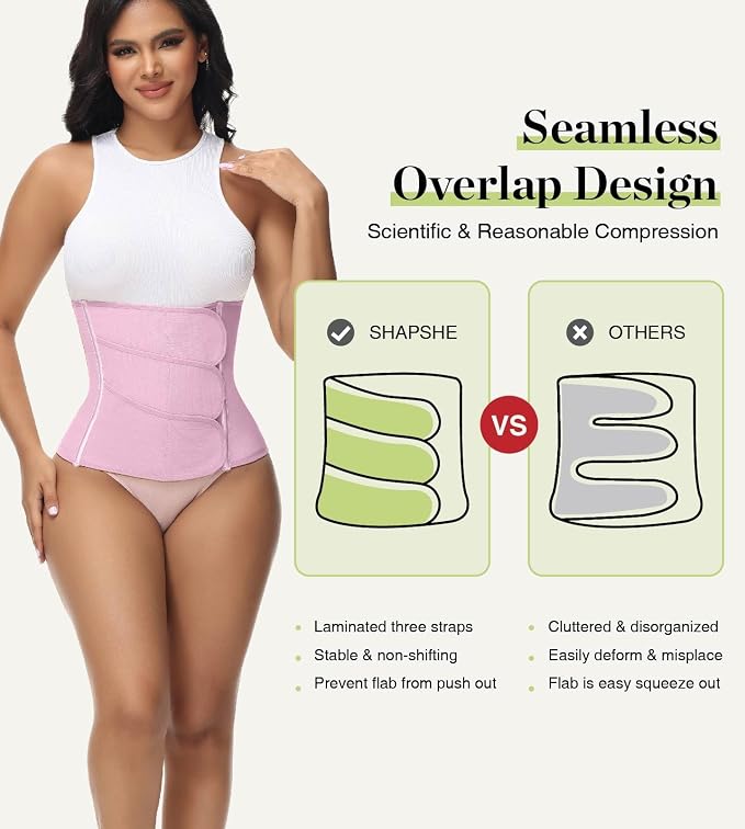 SHAPSHE Waist Trainer for Women Postpartum Recovery Wrap Waist Cincher Corset - Image 2