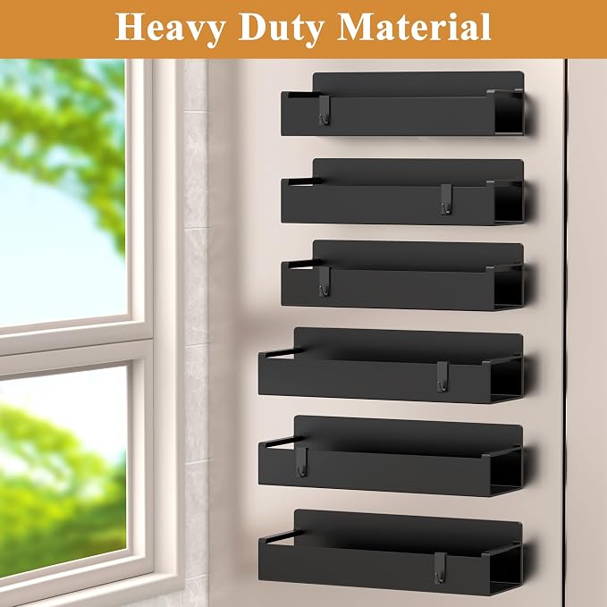 6 Pack Magnetic Spice Rack Organizer - Image 4