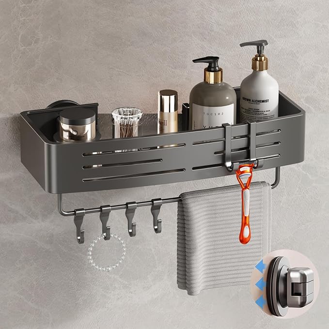 Voldra Shower Caddy Suction Cup, 1 Pack Shower Shelves by Voldra