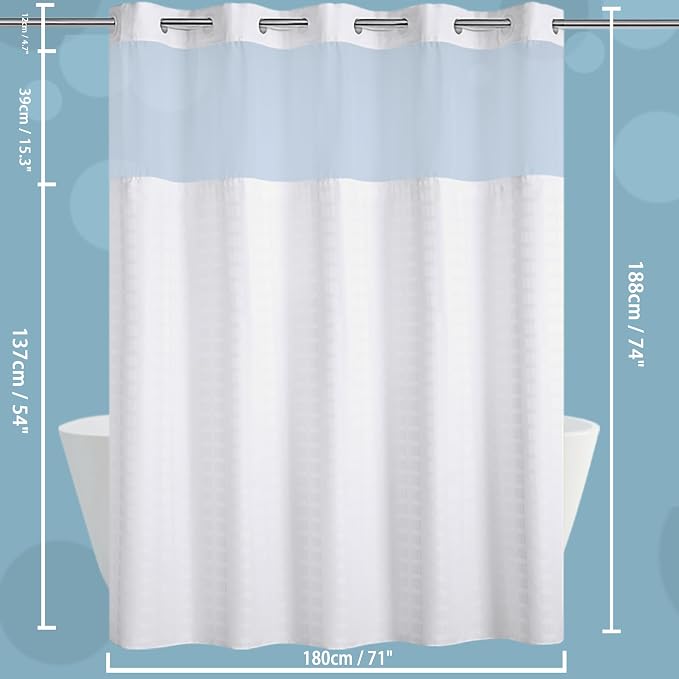 Conbo Mio No Hook Shower Curtain - Image 7