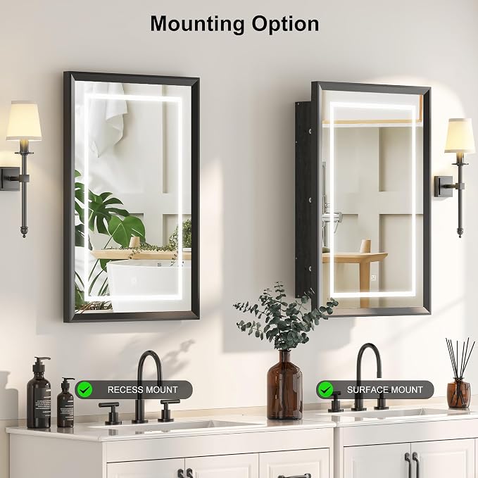 Recessed LED Medicine Cabinet - Image 6
