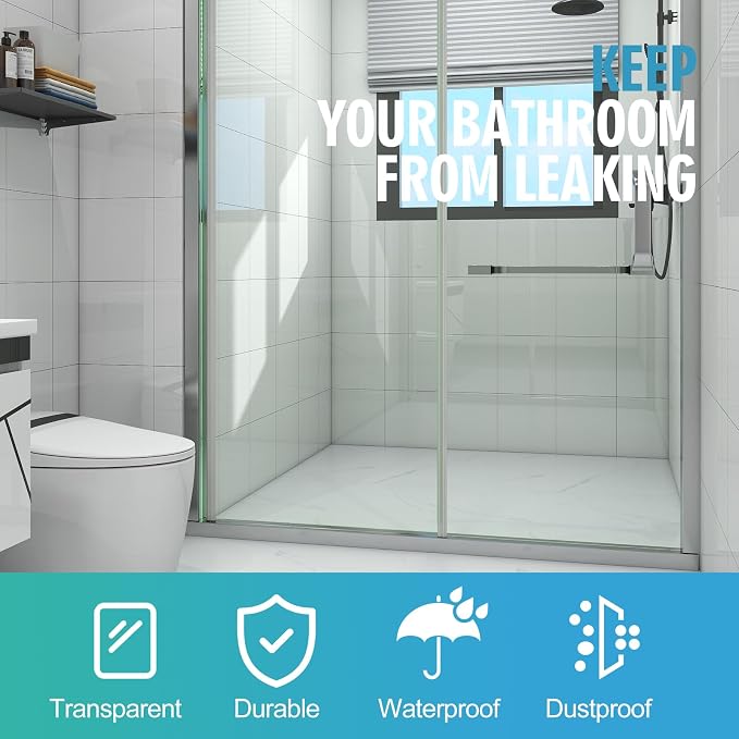 Frameless Shower Door Bottom Seal Shower Sweep - Image 5