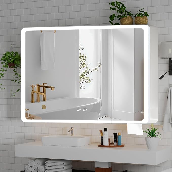 32" x 28" Bathroom Medicine Cabinet by Unknown