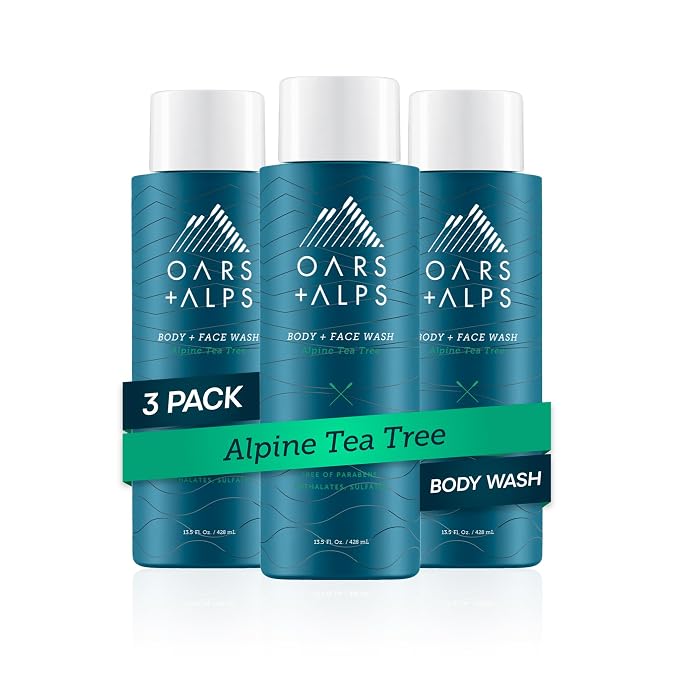 Oars + Alps Body and Face Wash for Men, Mens Body Wash & Face Cleanser by OarsAlps