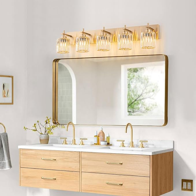 Modern Crystal Bathroom Vanity Lights, Crystal Wall Lighting - Image 2