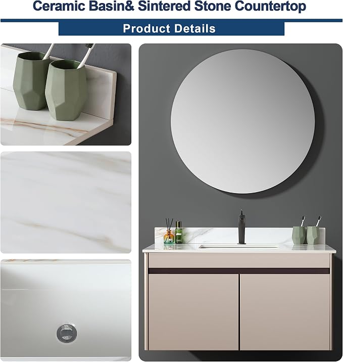 Montary 43"x 22" Bathroom Vanity Top - Image 5