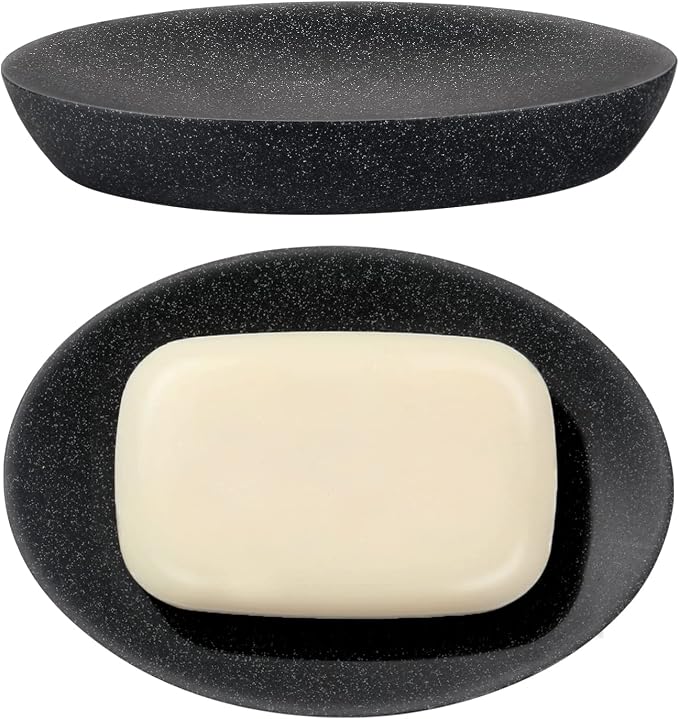Shinowa Soap Dish, Resin Soap Saver Sponge Dish Tray Mini Storage Tray by Shinowa