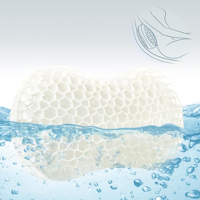 Sunlit Bath Jello Gel Bath Pillows, Lumbar Pillow by Sunlit