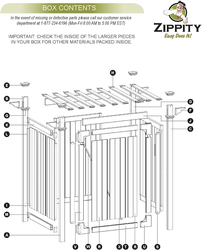 Zippity Outdoor Products Hampton Shower Enclosure - Image 11
