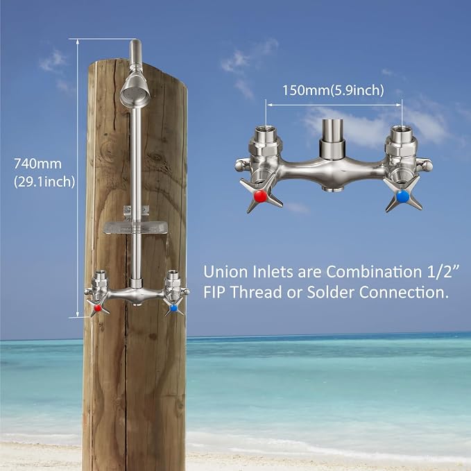 Aolemi Outdoor Shower Kit, Outdoor Shower Fixtures Faucet System - Image 5