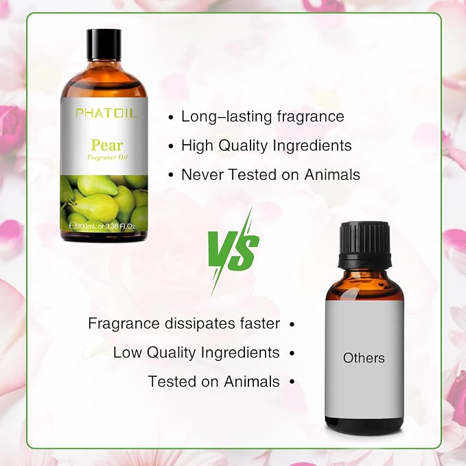 PHATOIL 3.38FL.OZ Pear Fragrance Oils - Image 4