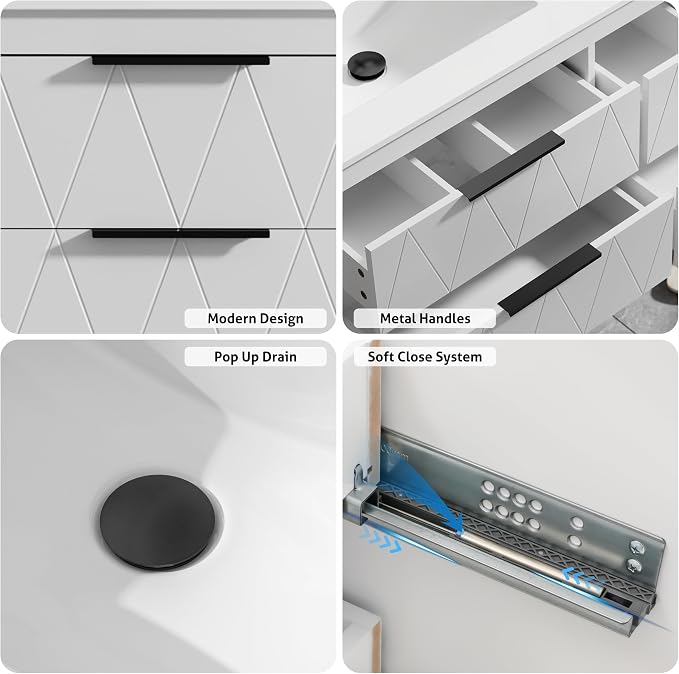 eclife 48" Bathroom Vanities Cabinet - Image 6