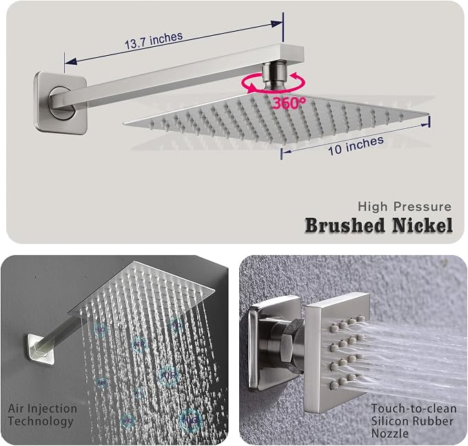 Full Body Shower System Concealed Shower Faucet Set - Image 3