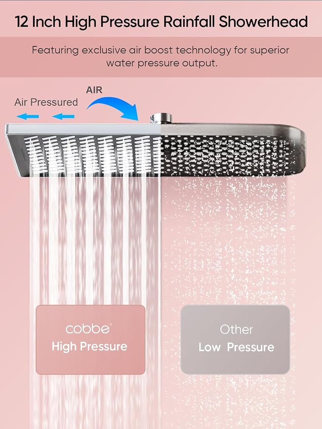 Cobbe 11.8 Inch Rain Shower Head - Image 2