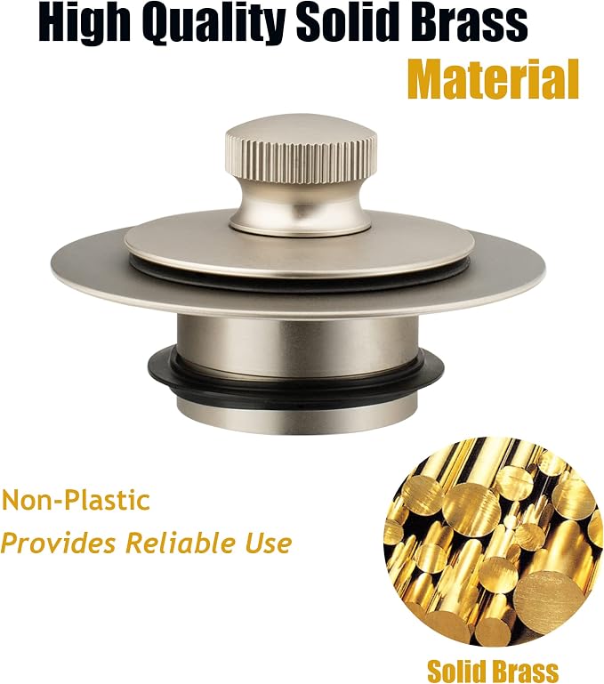 Artiwell Universal Lift and Turn Bath Drain Stopper and Cover, Bathtub Drain - Image 5