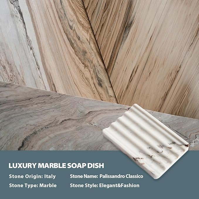 Koville Natural Marble Soap Dish - Image 3