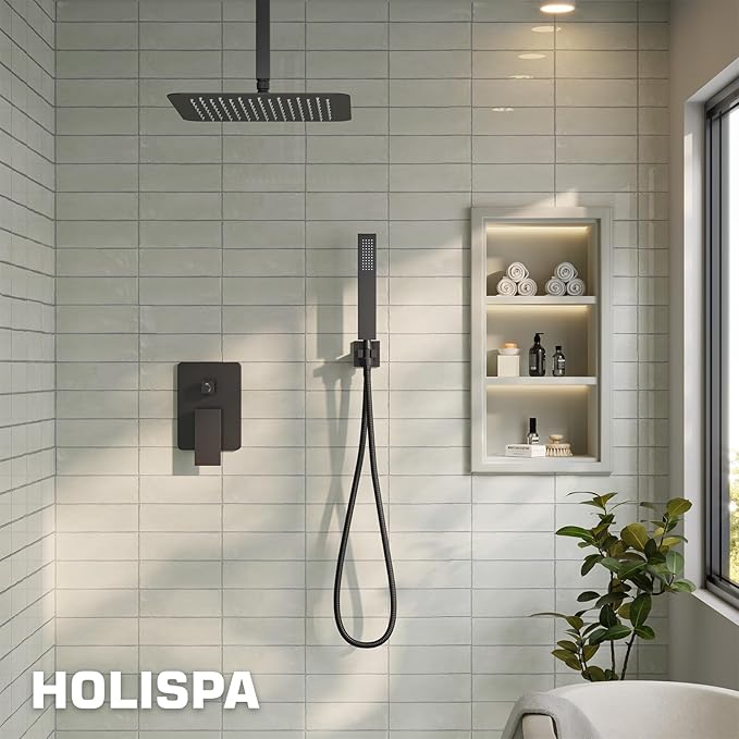 Ceiling Mount Shower Faucet Set, High-Pressure Showerheads Set - Image 8