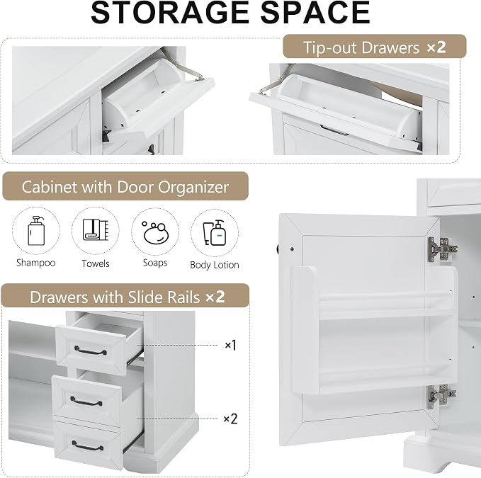 Linique 36" Bathroom Vanity - Image 4
