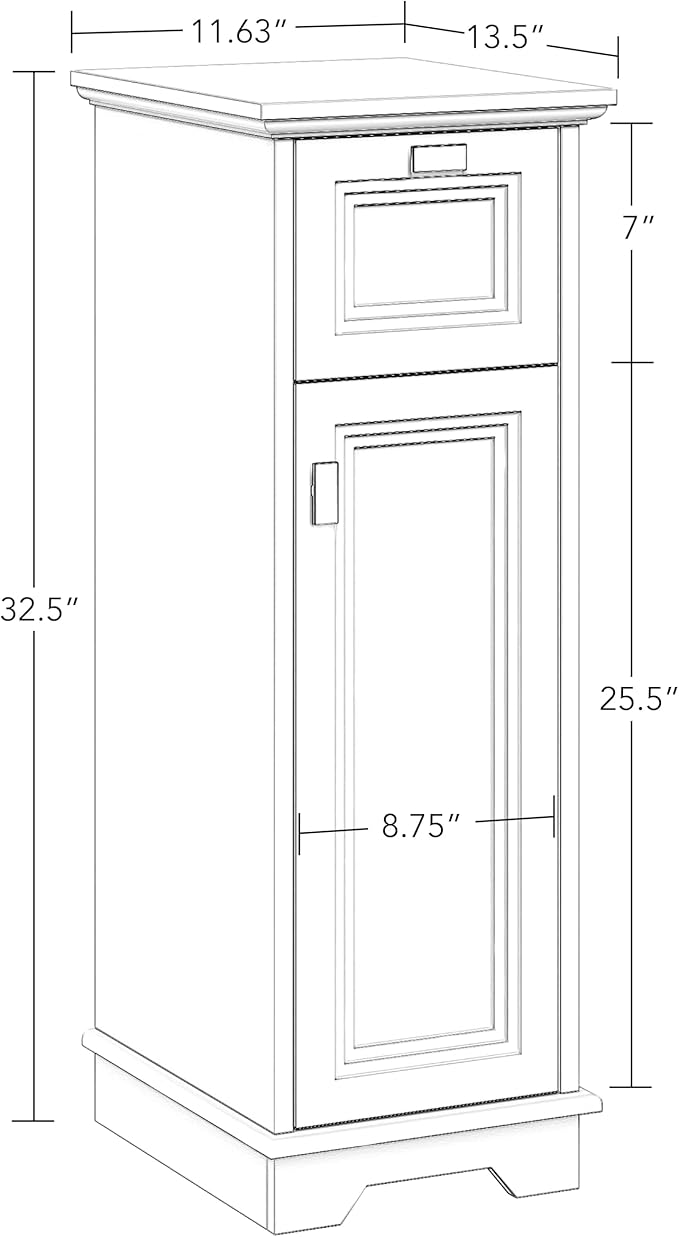 RiverRidge Geneva Slim Linen Cabinet - Image 3
