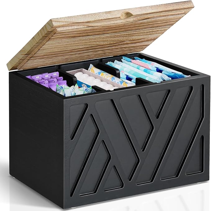Tampon Holder for Bathroom Decor, Feminine Product Organizer by Jorkol