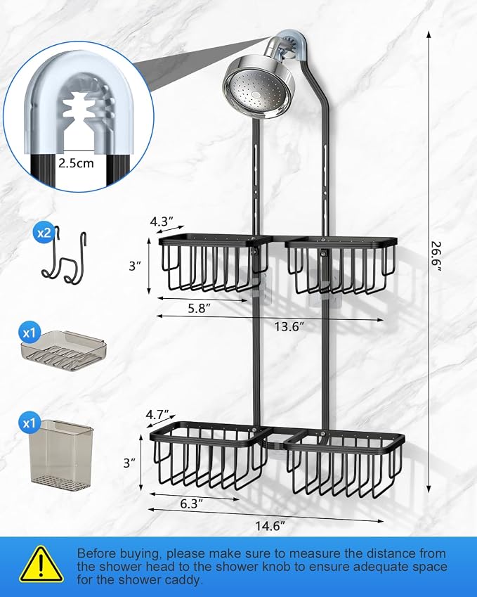 Adjustable Shower Caddy Hanging - Image 2