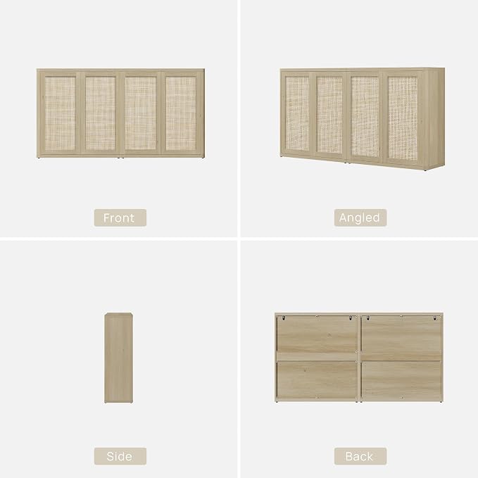SICOTAS Rattan Buffet Sideboard - Image 9