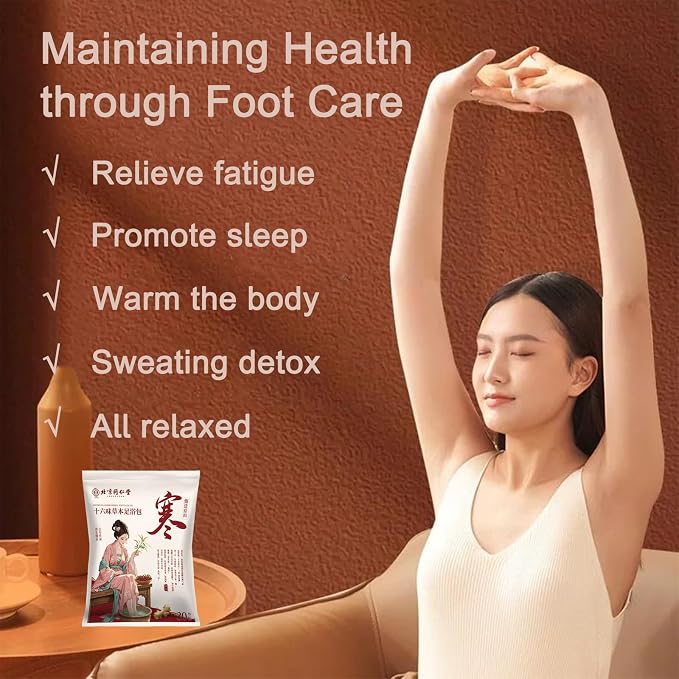 30 Pack Natural Plant Blend Detox Foot Soak Spa - 900g Natural Chinese Herbs - Image 2