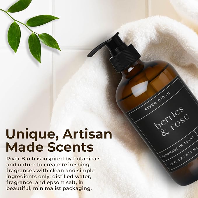 River Birch Berries & Rose Scented Natural Hand Soap - Image 2