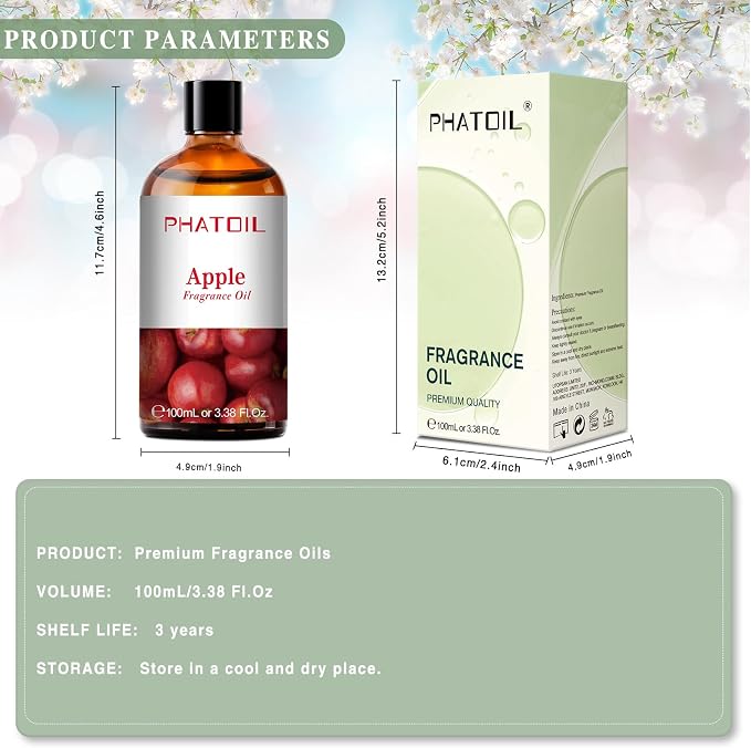 PHATOIL 3.38FL.OZ Apple Fragrance Oils - Image 6