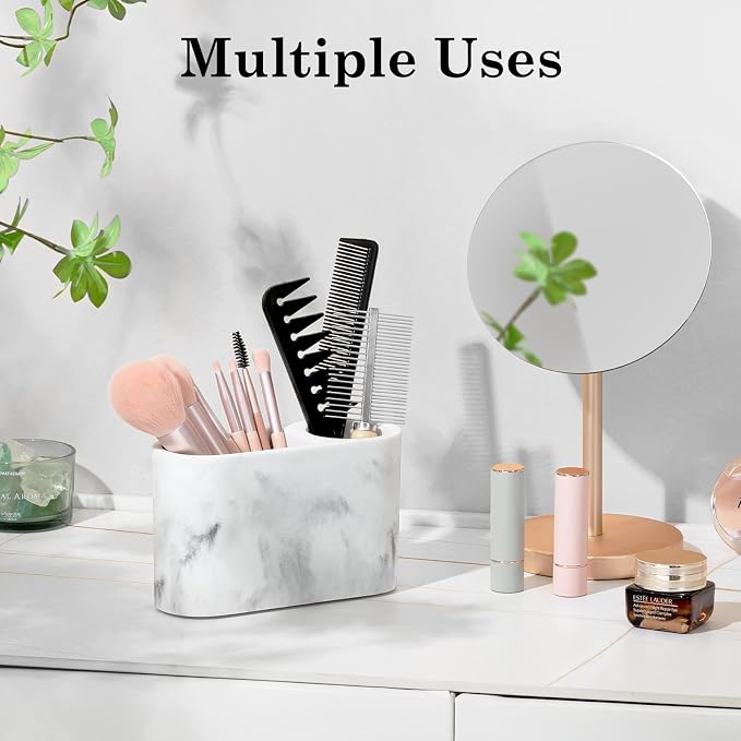 Luxspire Toothbrush Holder, 2 Slots Toothbrush and Toothpaste Holdersfor - Image 5
