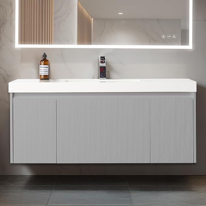 Blossom Wall Mounted 48 Inch Bathroom Vanity by BLOSSOMKitchenBath