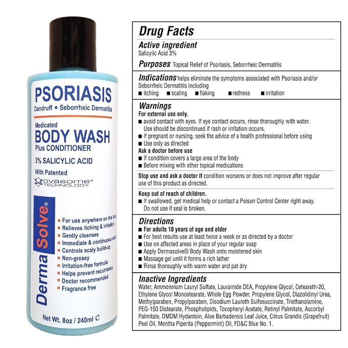 Dermasolve Medicated Psoriasis Body Wash - Image 2