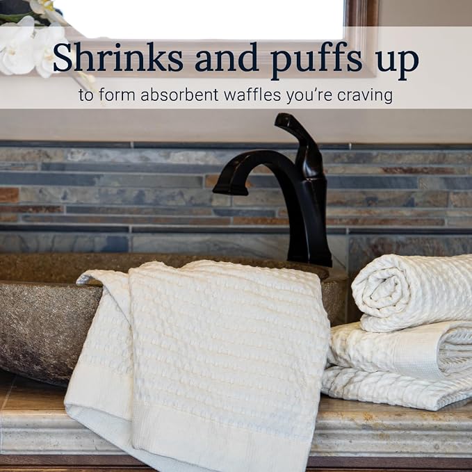 GILDEN TREE Waffle Bath Towels Wash Cloths - Image 3
