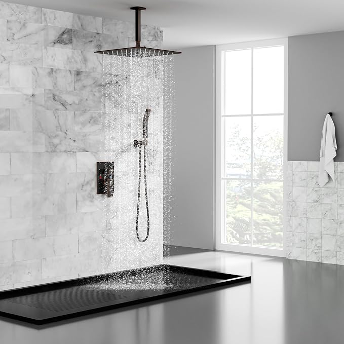 SR SUN RISE 16 Inches Oil Rubbed Bronze Shower Faucets Sets Complete Bathroom - Image 6